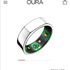 Oura Ring Heritage Silver size 6